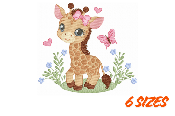 Download Cute Giraffe Embroidery Design Set Art - Giraffe Collection