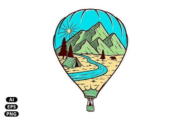 Download Air Balloon Travel Illustration - Balloon Collection