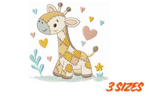 Download Cute Giraffe Embroidery Nursery Art - Giraffe Collection