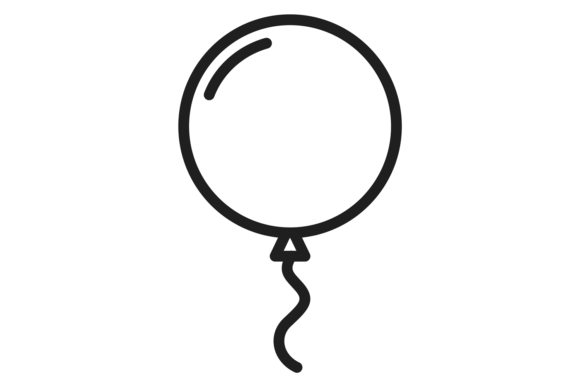 Download Party Balloon Linear Icon. Holiday Decor - Balloon Collection